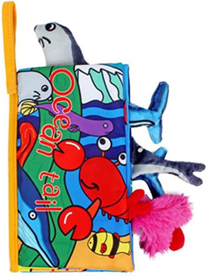 Baby Sensory Crinkle Books With Animal Tails