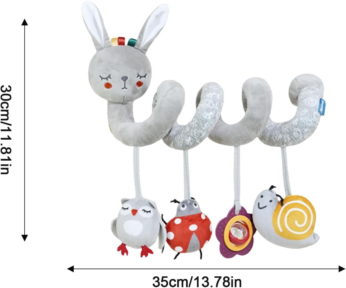 Animal Activity Spiral Plush Toys For Babies