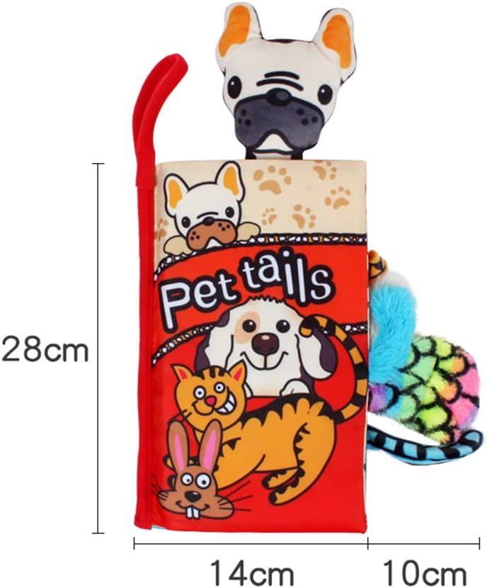Baby Sensory Crinkle Books With Animal Tails