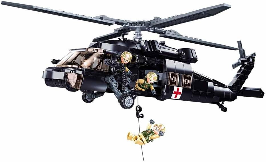 Sluban Building Blocks - Black Hawk Helicopter