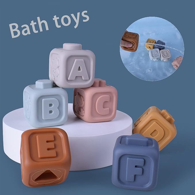 Soft Baby Building Blocks & Stacker