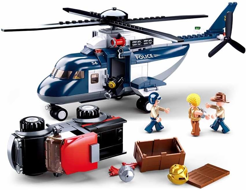 Sluban Building Blocks - Police Helicopter & Villain