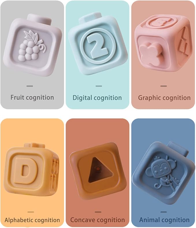 Soft Baby Building Blocks & Stacker