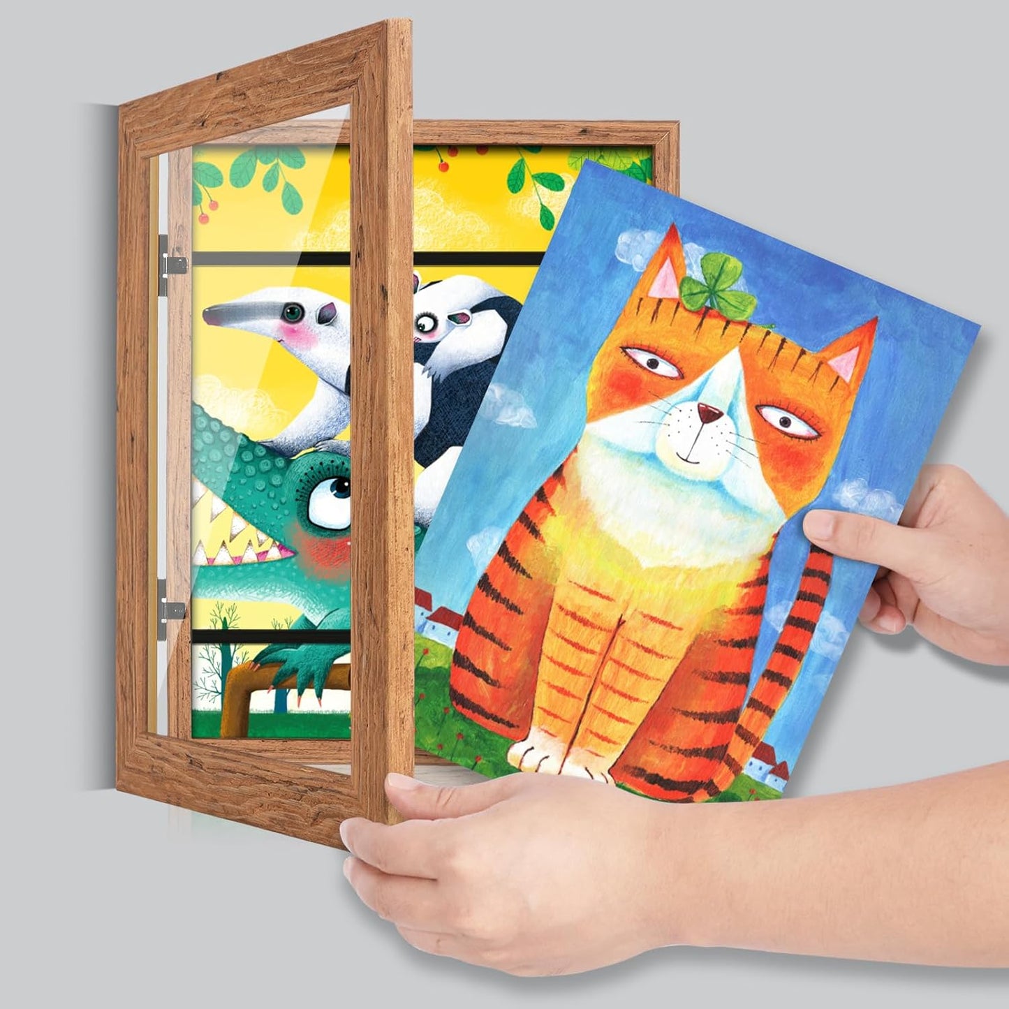 Kids Art Wooden Storage Frames - A3 & A4 Size