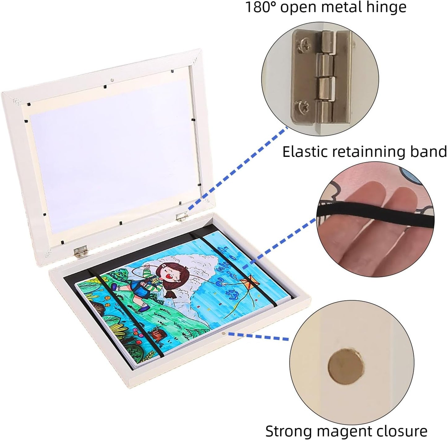 Kids Art Wooden Storage Frames - A3 & A4 Size