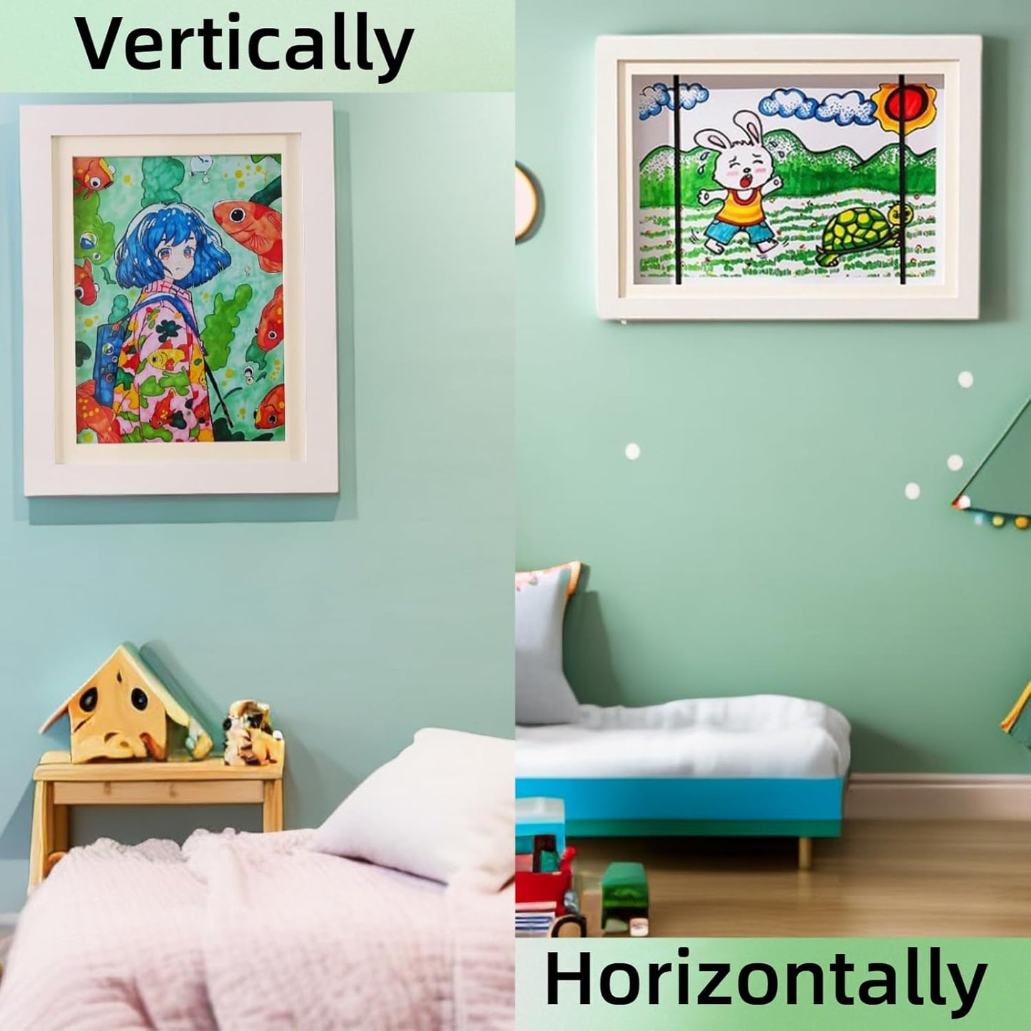 Kids Art Wooden Storage Frames - A3 & A4 Size