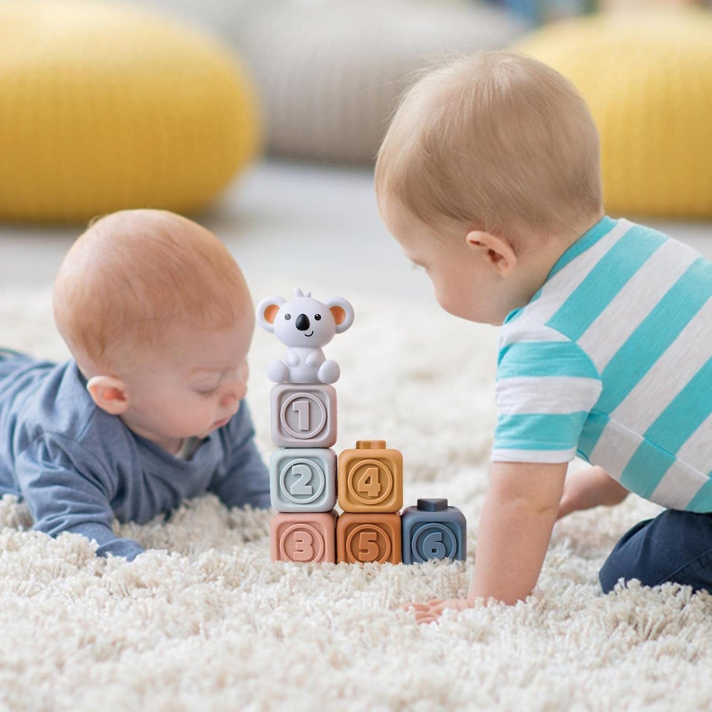 Soft Baby Building Blocks & Stacker