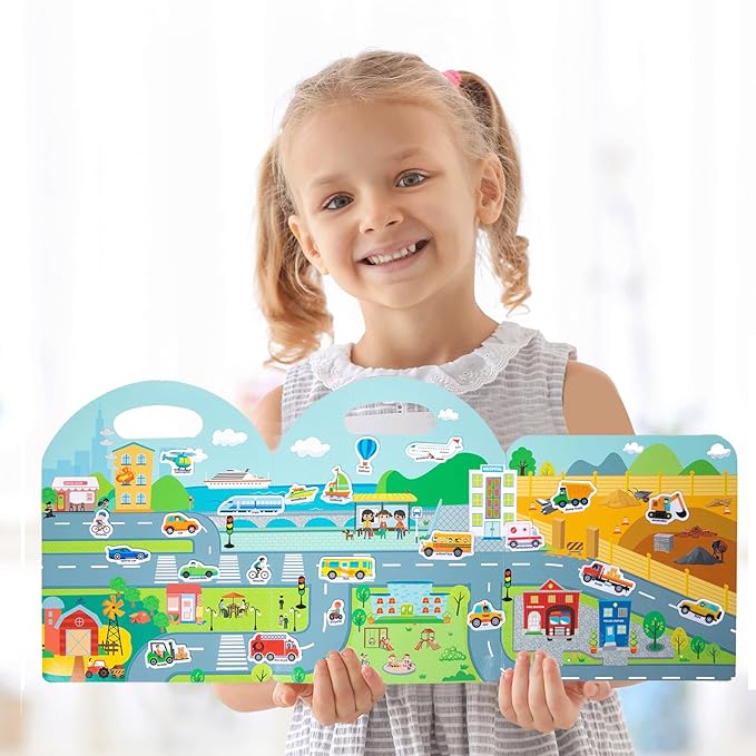 Reusable Jelly Stick-N-Play Stricker Books