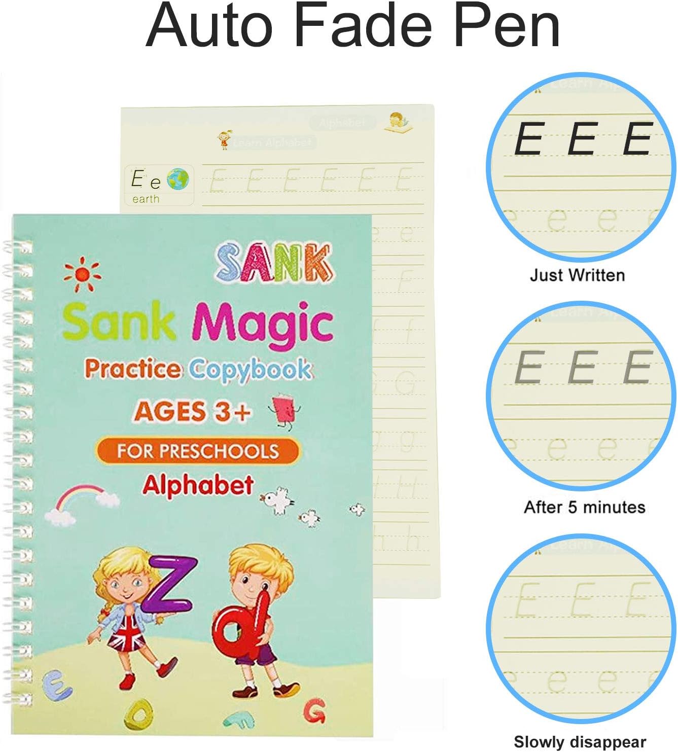 SANK Reusable Pre-School Practice Workbook Series - Set of 4