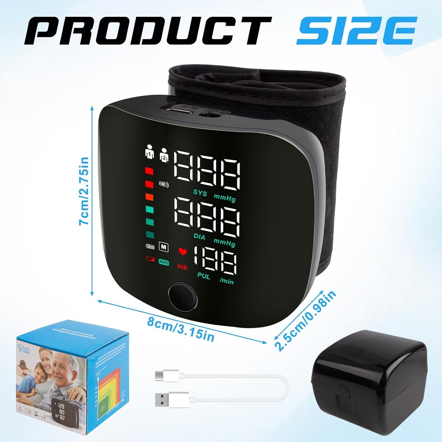 Wrist Blood Pressure Monitor - For Home Use