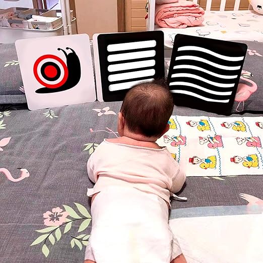 Montessori Baby Visual Stimulation Cards (2 Pack) - 40 double-sided cards