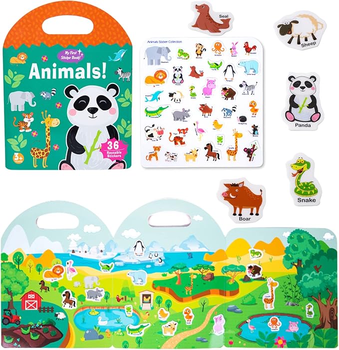 Reusable Jelly Stick-N-Play Stricker Books