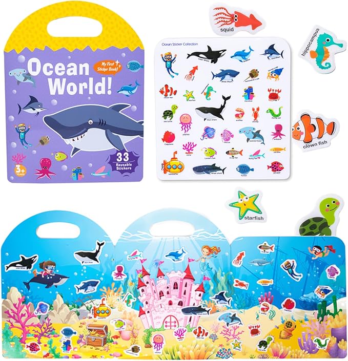 Reusable Jelly Stick-N-Play Stricker Books