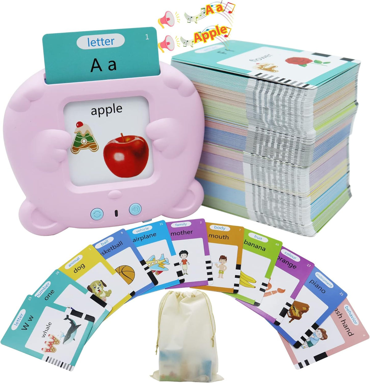 Kids English Flash Card Reading & Pronunciation Toy