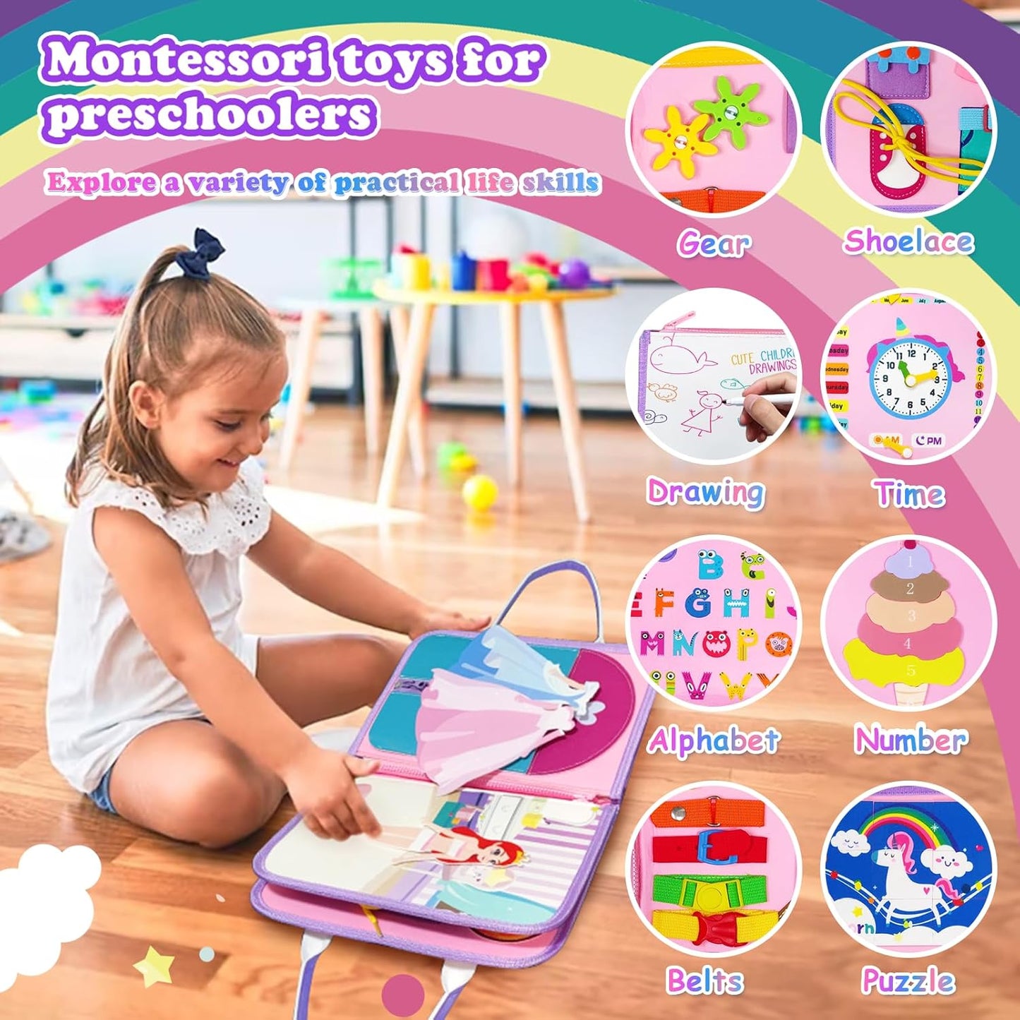 Toddler Felt Montessori Busy Books