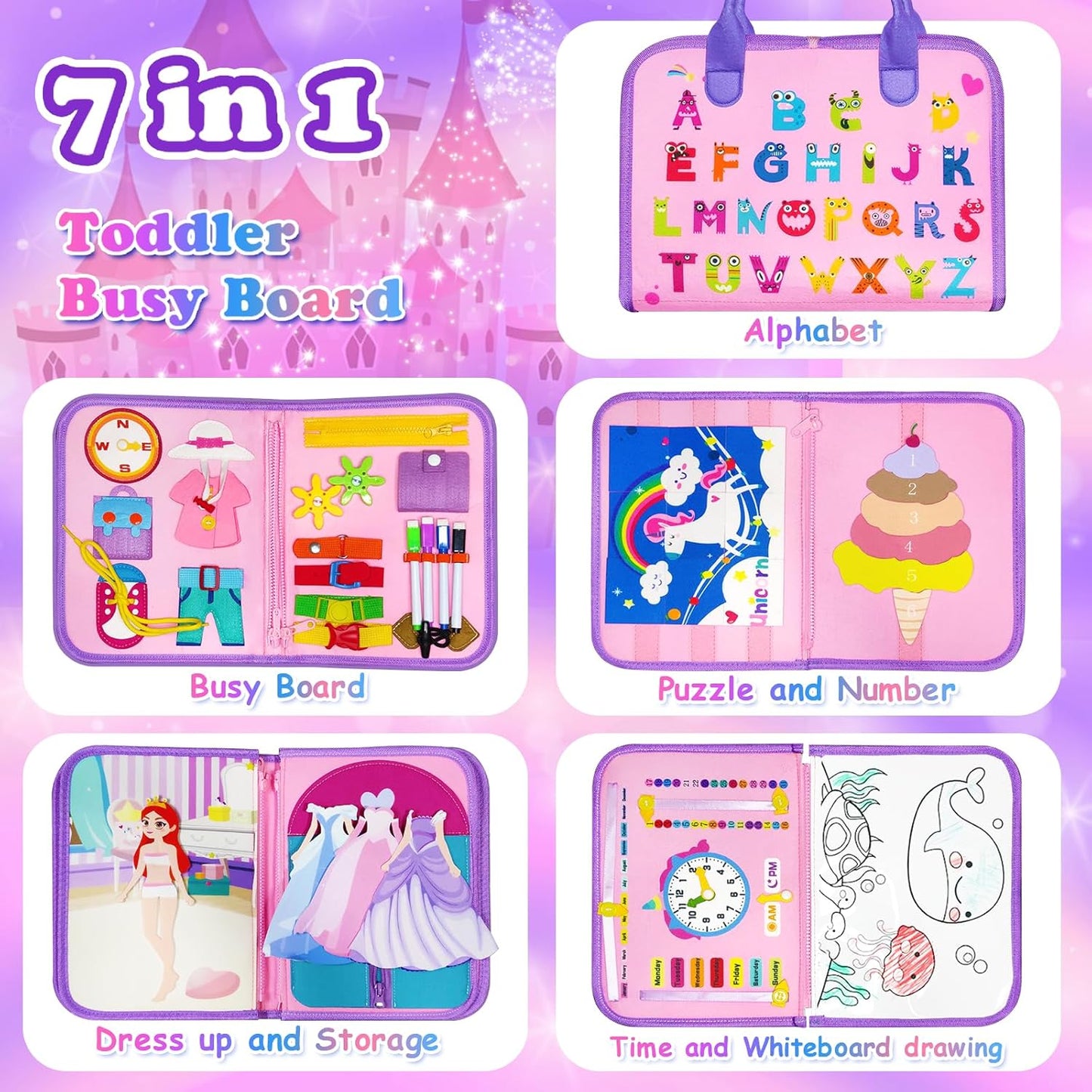 Toddler Felt Montessori Busy Books