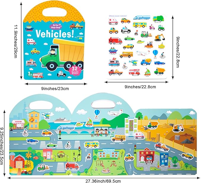 Reusable Jelly Stick-N-Play Stricker Books