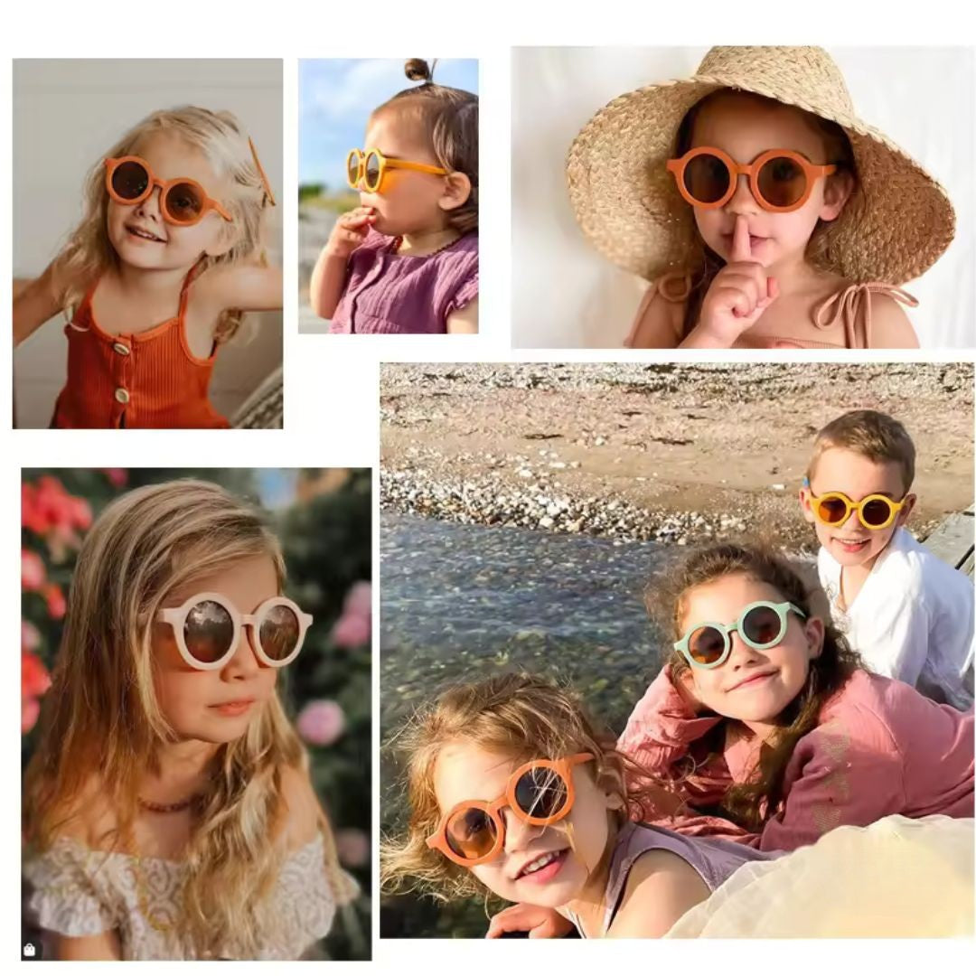 Foldable Polarized Kids Sunglasses With Case - 3 to 12 years