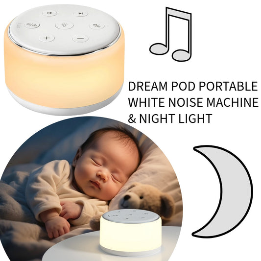 Dream Pod Portable White Noise Machine & Night Light