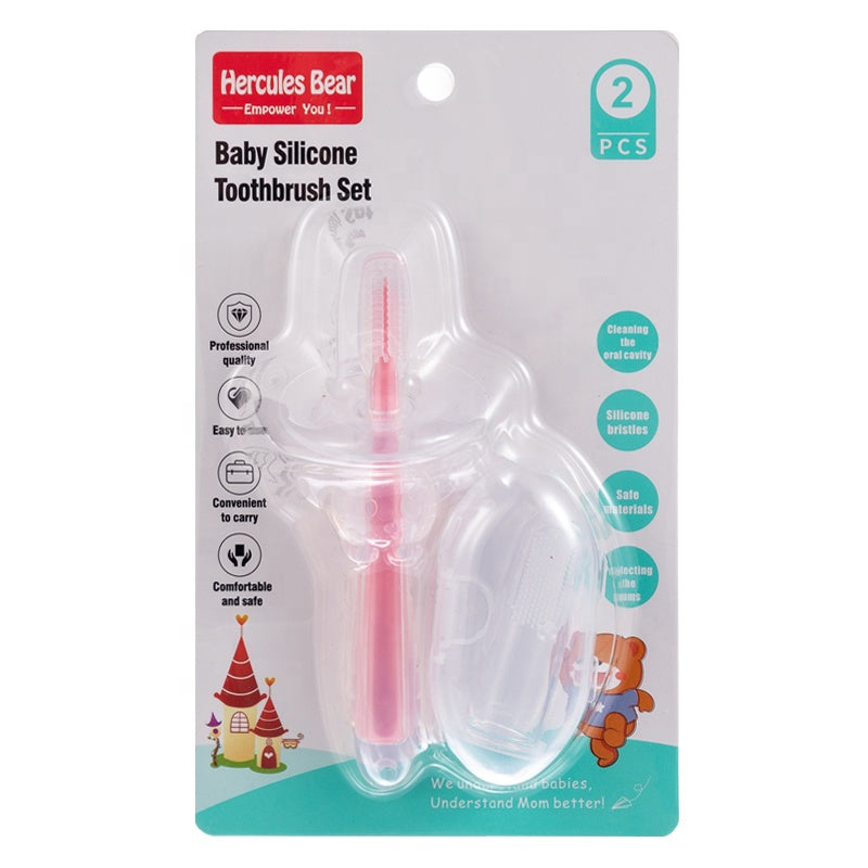Baby Silicone Toothbrush Set