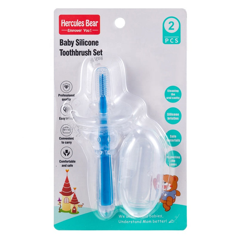 Baby Silicone Toothbrush Set