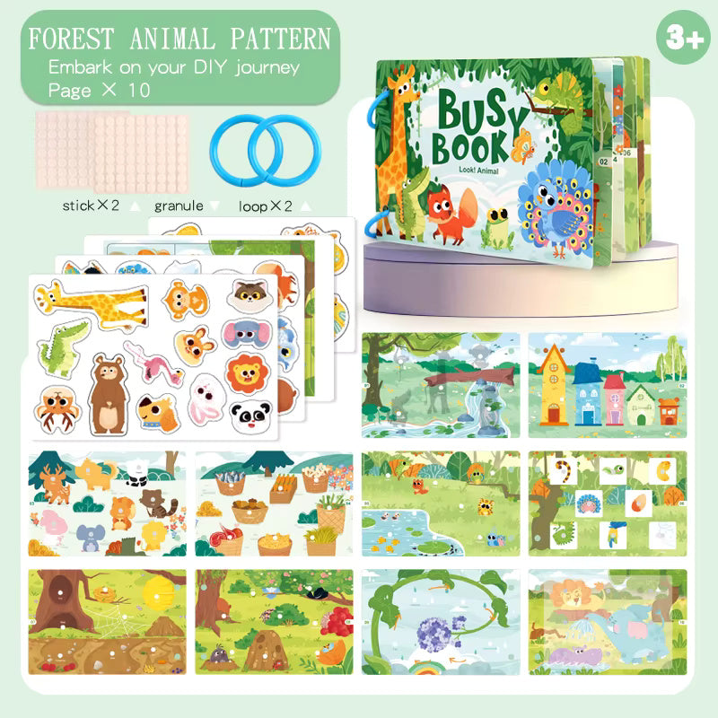 Montessori Busy Book - Toddler Activity Book