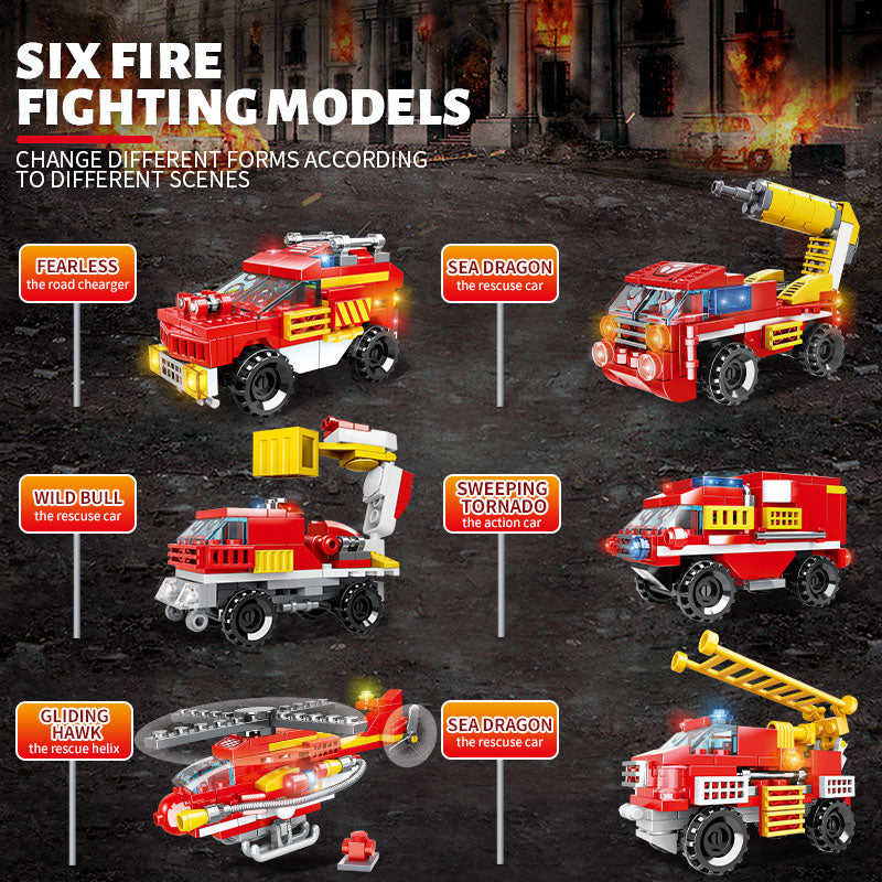 Woma Building Blocks - Fire Team Transformer