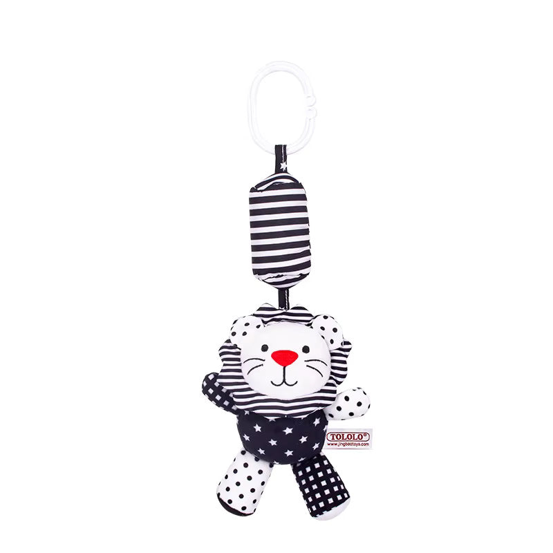 Baby Hanging Black & White Rattle Plush Toys
