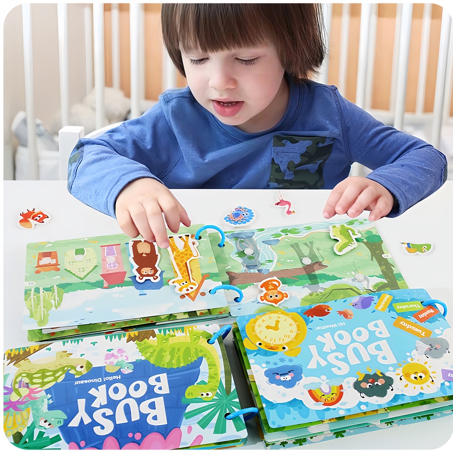 Montessori Busy Book - Toddler Activity Book