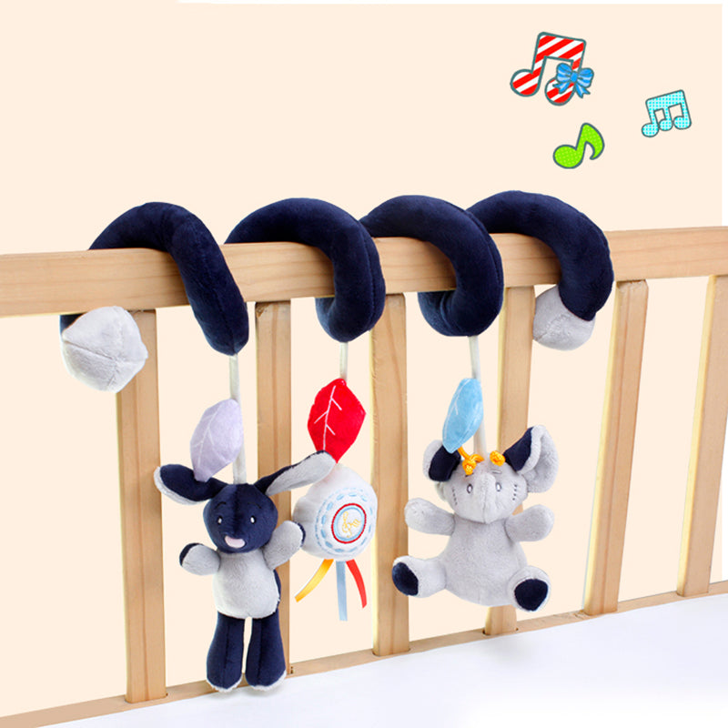 Animal Activity Spiral Plush Toys For Babies