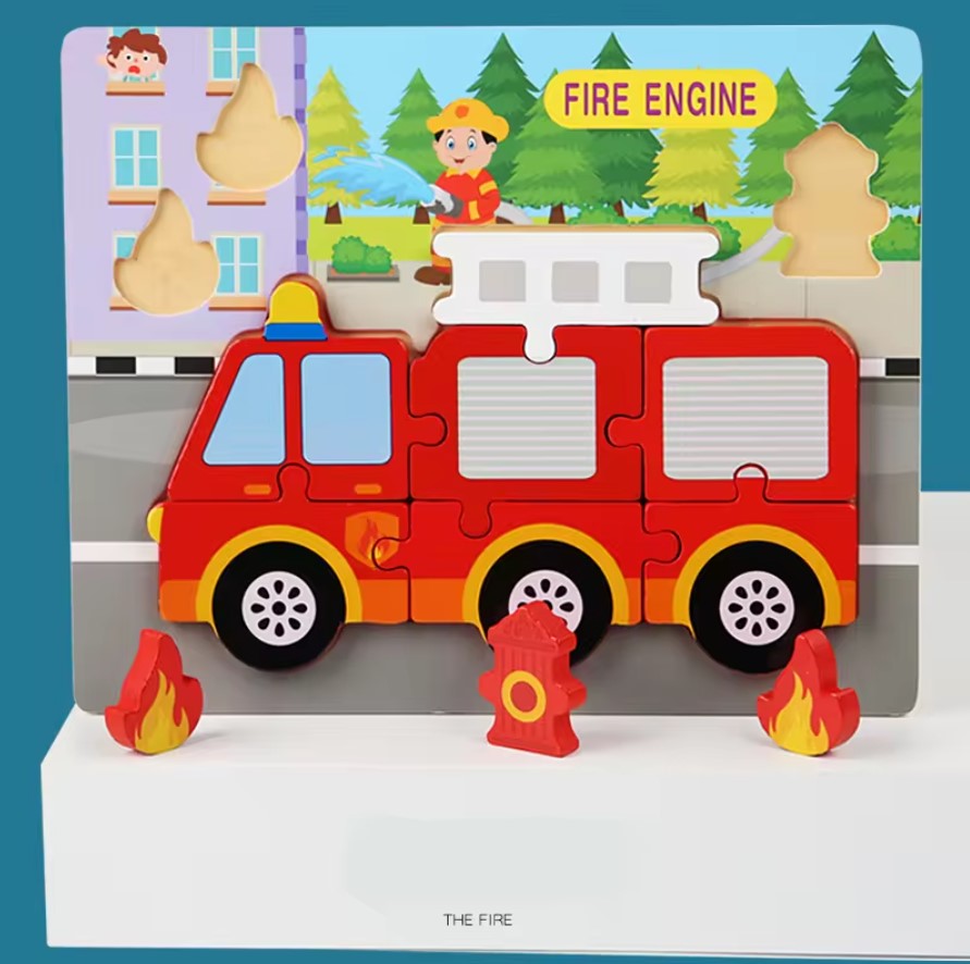 Chunky Wooden Puzzles For Toddlers