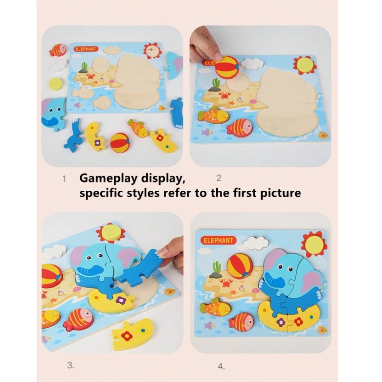 Chunky Wooden Puzzles For Toddlers