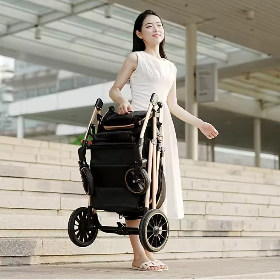 Luxury Light-Weight Stroller & Travel System - 3 Modes