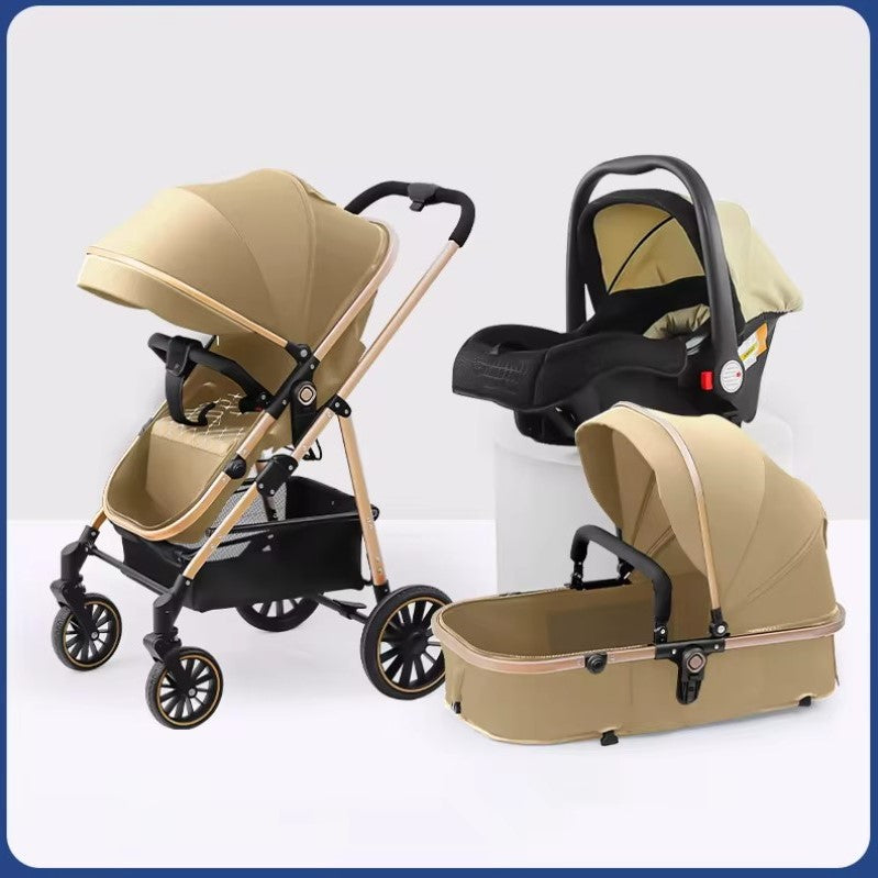 Luxury Light-Weight Stroller & Travel System - 3 Modes