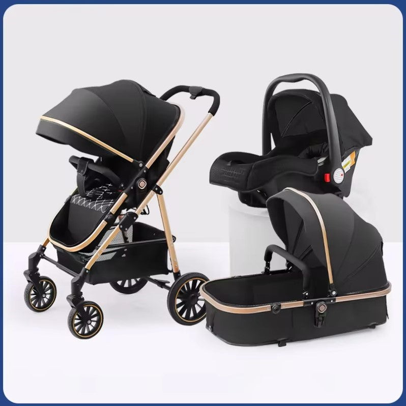Luxury Light-Weight Stroller & Travel System - 3 Modes