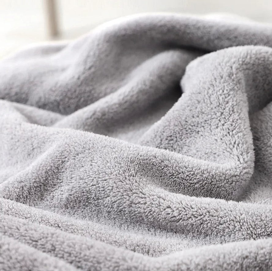 Soft Hooded Baby Bath Towels - Coral Fleece (80cm x 80cm)