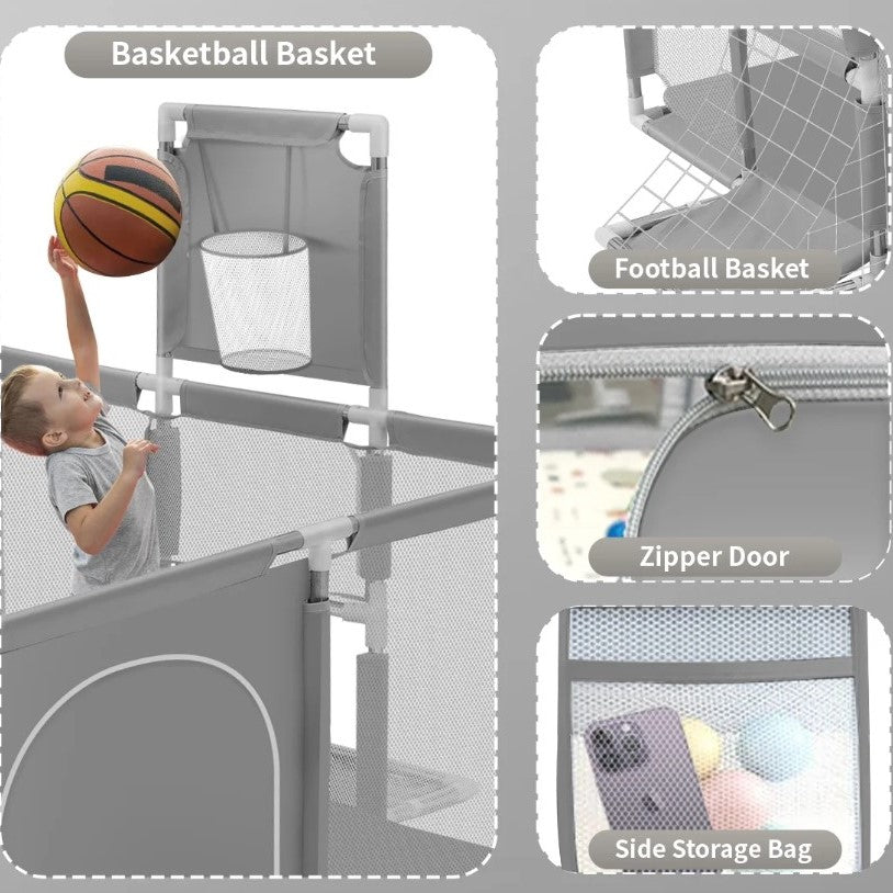 Large Rectangle Fabric Playpen - 182 cm x 122 cm