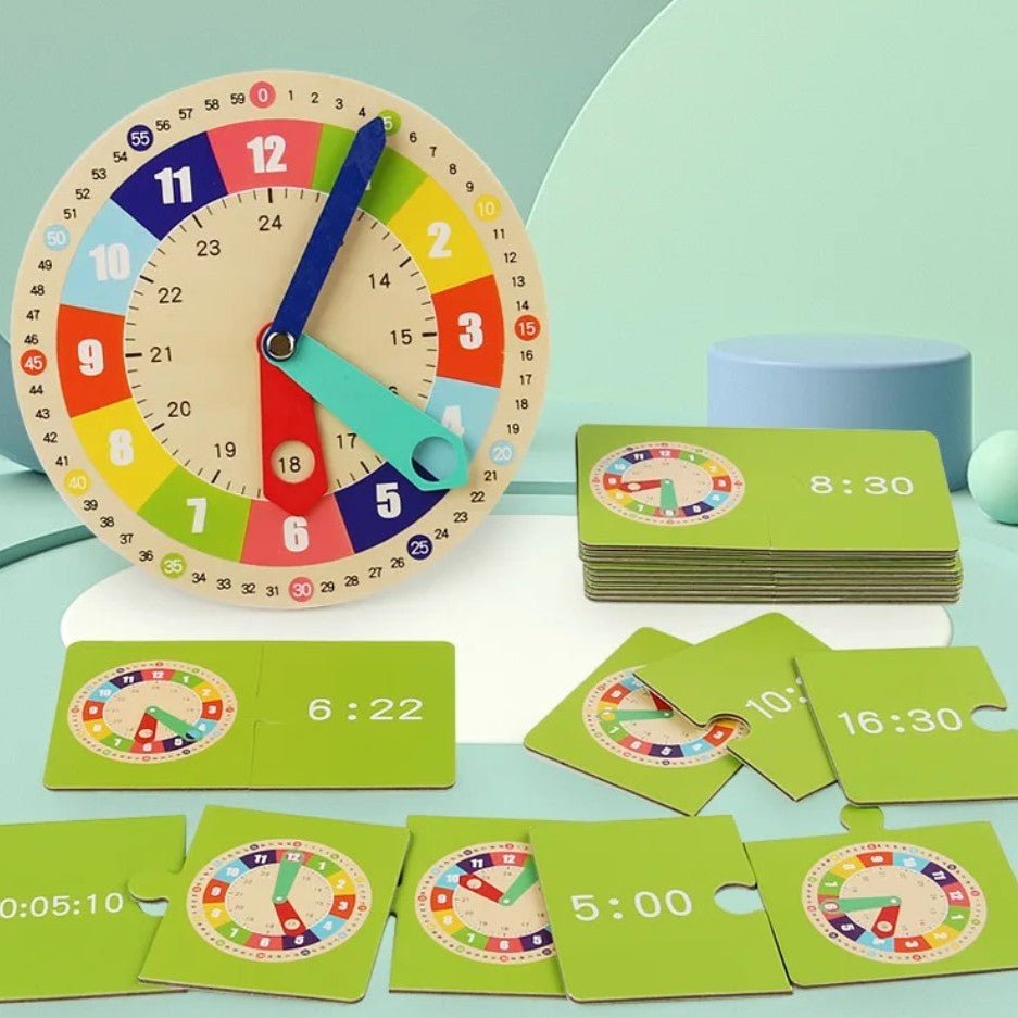 Montessori Wooden Learning Clock For Kids