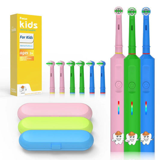 Kids Rotating Electric Toothbrush (Ages 4 to 12 years) - Rechargeable