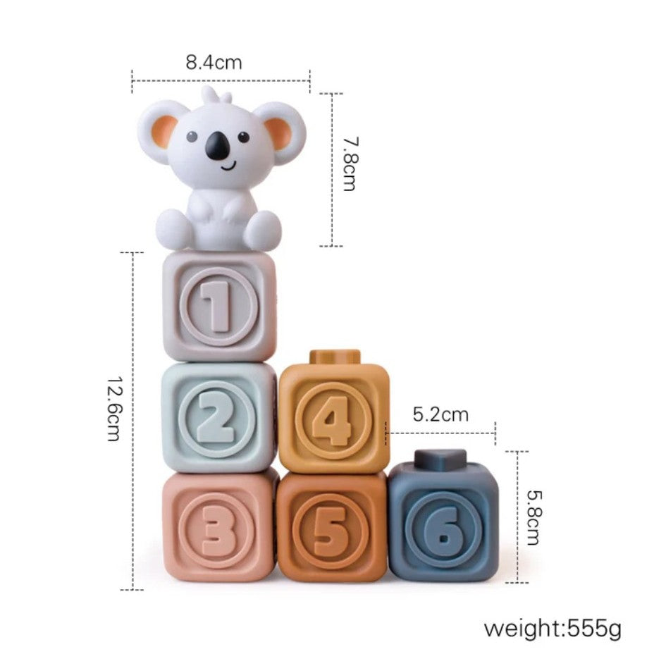 Soft Baby Building Blocks & Stacker