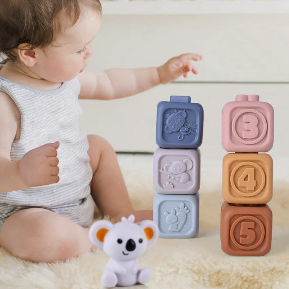 Soft Baby Building Blocks & Stacker