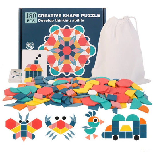 Wooden Creative Shape Puzzle for Kids