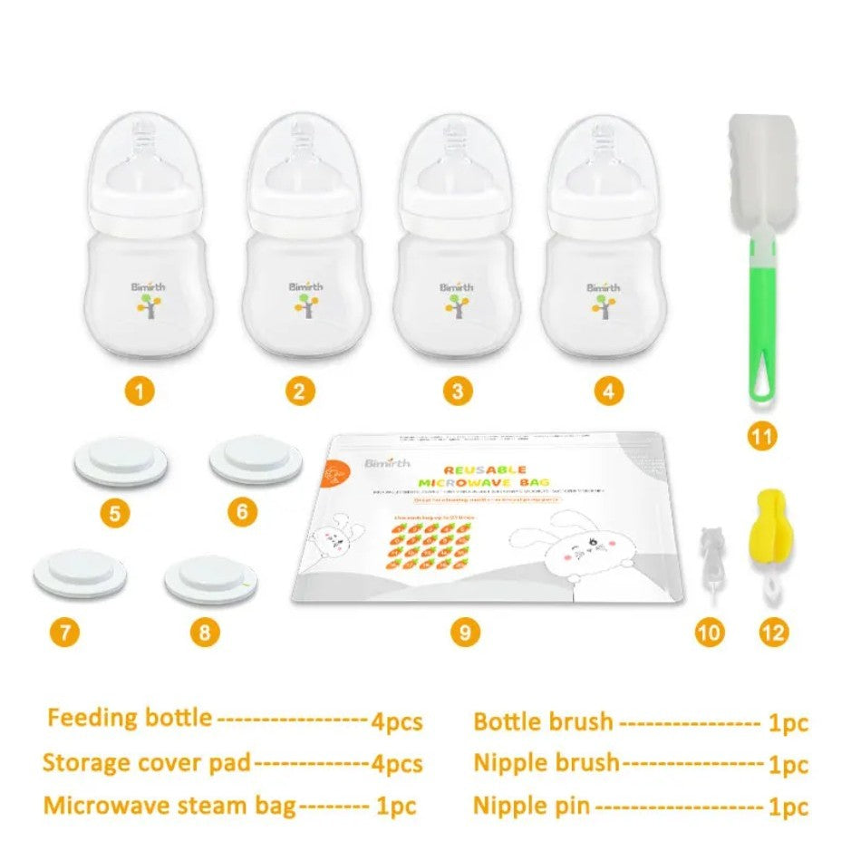 Newborn Bottle Starter Set – 12-Piece Feeding Essentials for New Moms