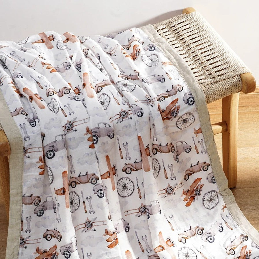 Four (4) Layer Muslin Blankets - 70% Bamboo & 30% Cotton
