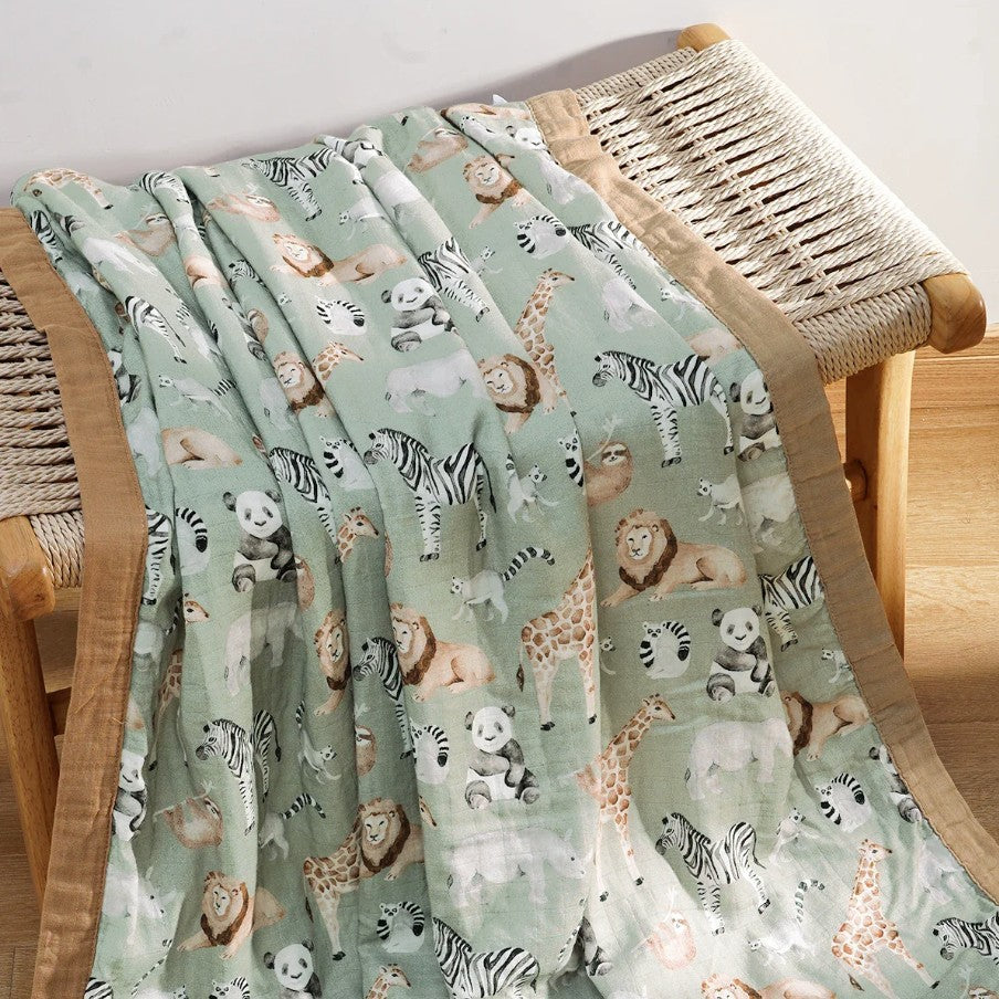 Four (4) Layer Muslin Blankets - 70% Bamboo & 30% Cotton