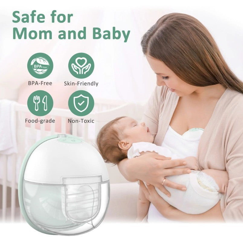 W2 Electric Hands-Free Breast Pump With Heated Flange