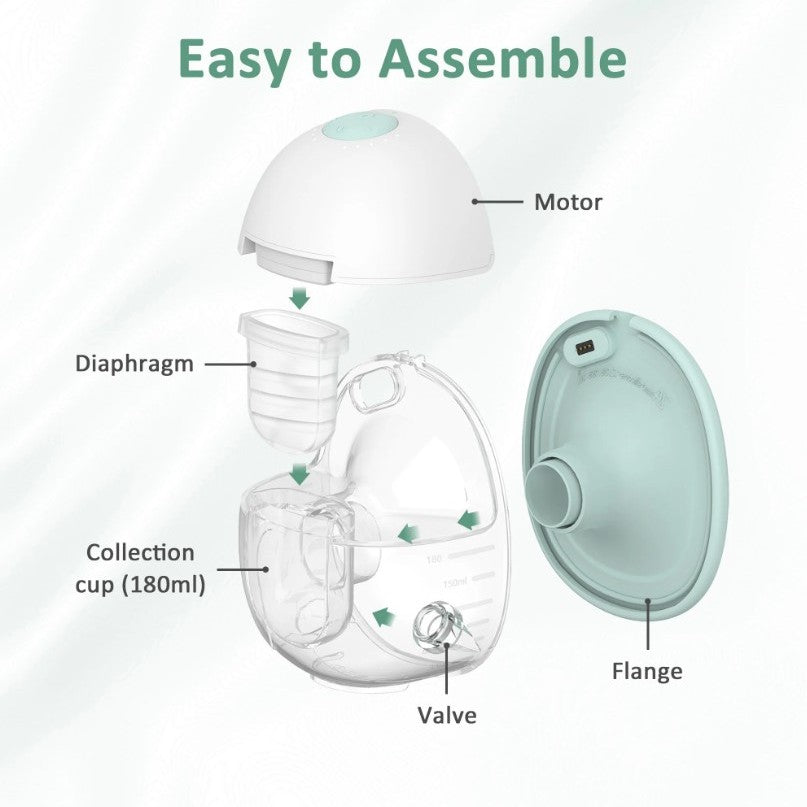 W2 Electric Hands-Free Breast Pump With Heated Flange