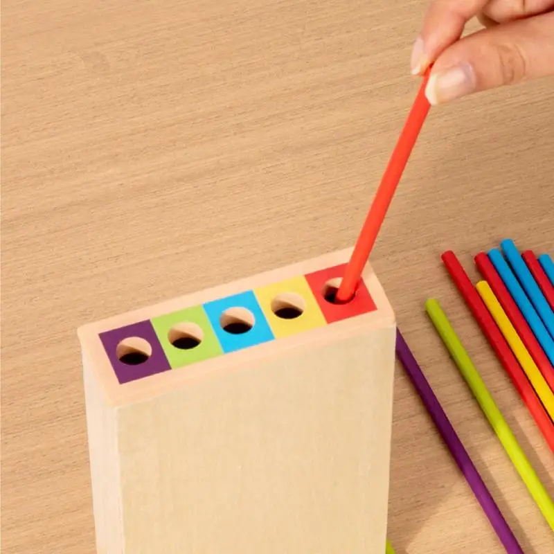Montessori Wooden Stick Tower Game