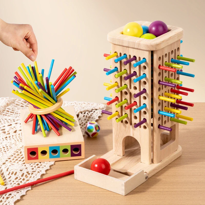Montessori Wooden Stick Tower Game