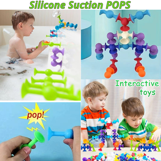 Funpaste Silicone Suction Pops - 11 pcs